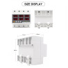 CAFF Relay Protector 3-Phase 4-Wire 100A 3PN VA Monitor 230V Display